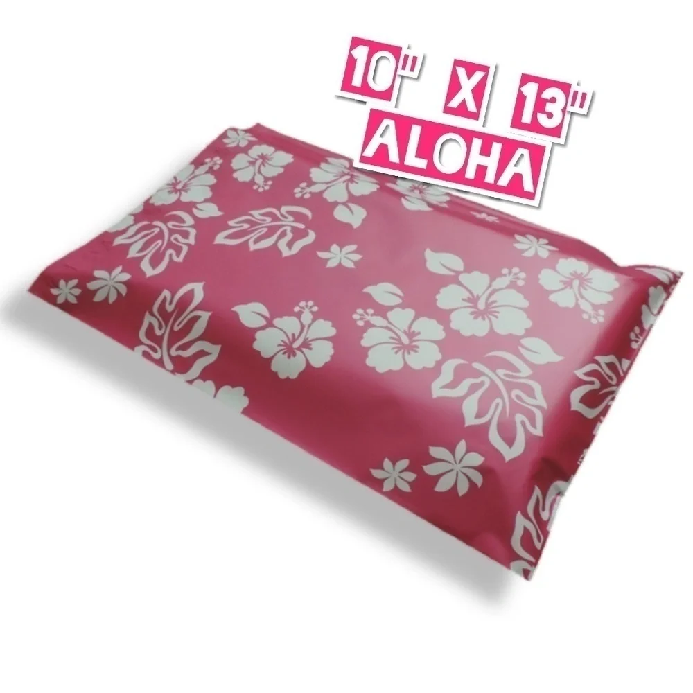 100 Poly Mailers 10x13 Aloha - Picture 2 of 3
